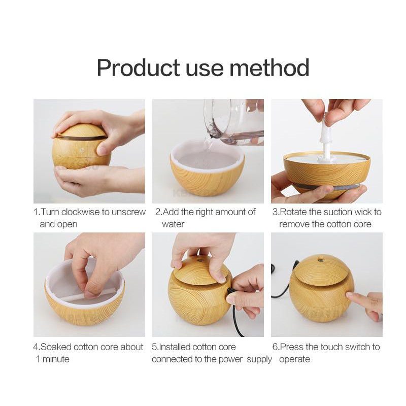 Humidifier Diffuser  Aromaterapi Ultrasonik 30ML