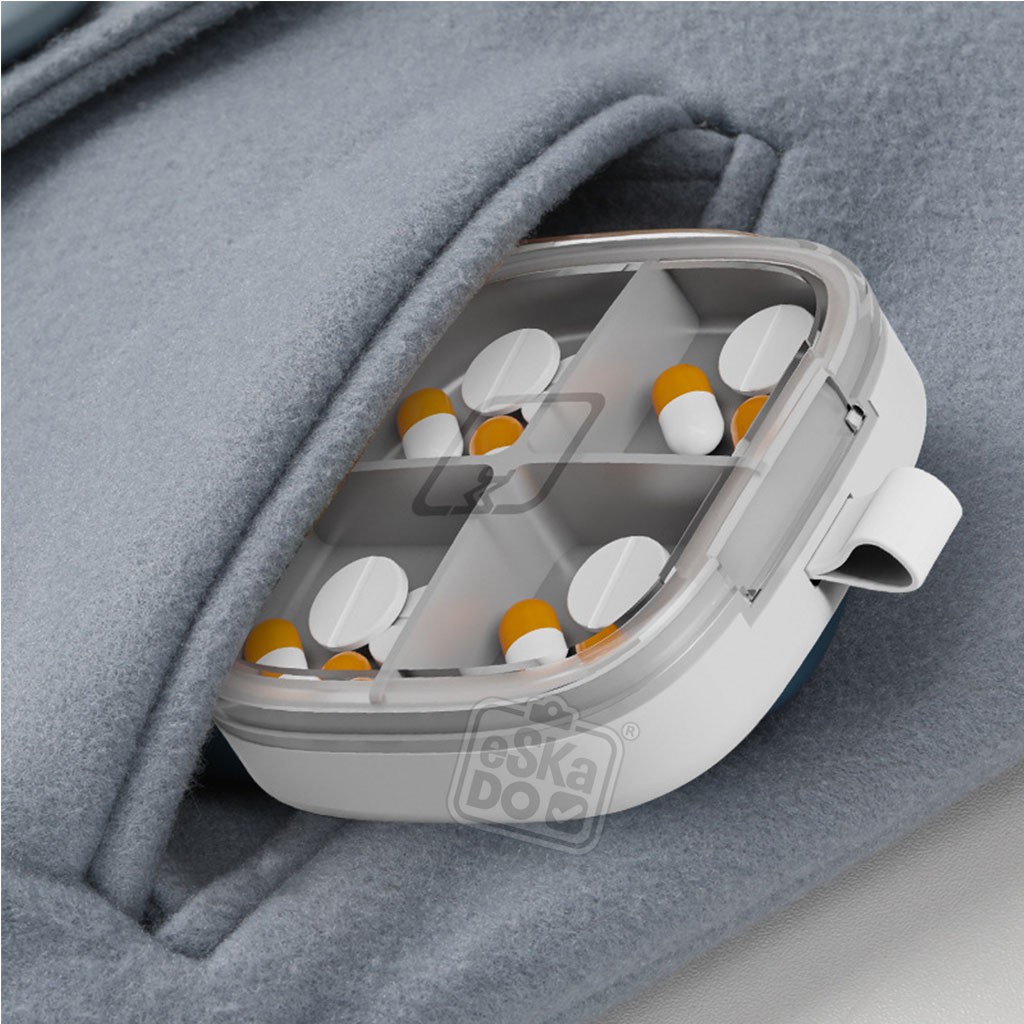 Kotak Obat Portable / Pills Box / Portabel Mini Pill Case Medicine Box Minimalis Elegan