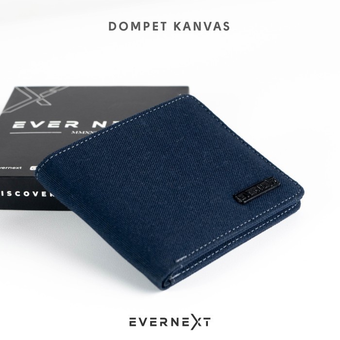 Dompet Lipat Cowok Distro Premium Branded Evernext Dompet Canvas Keren Kekinian