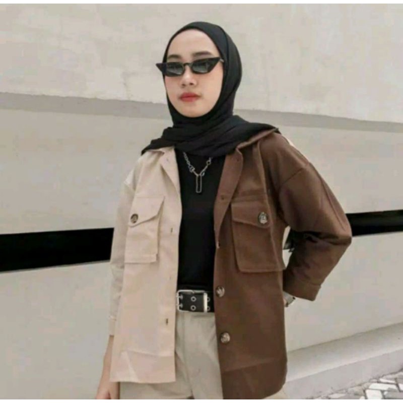 OUFIT TERMURAH Binggo Moka Jaket Kanvas wanita TERLARIS
