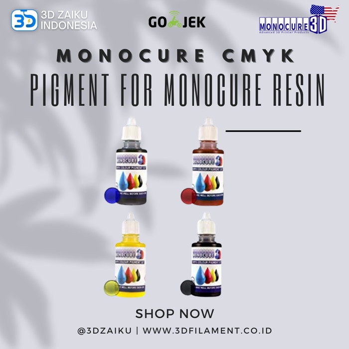 

Exclusive Original Monocure Cmyk Pigment For Monocure Resin With Dlp Sla Printer