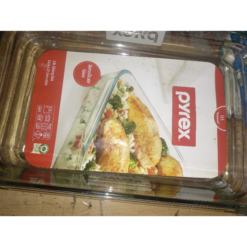 Pyrex wadah saji 35 x 21,5 x 6cm