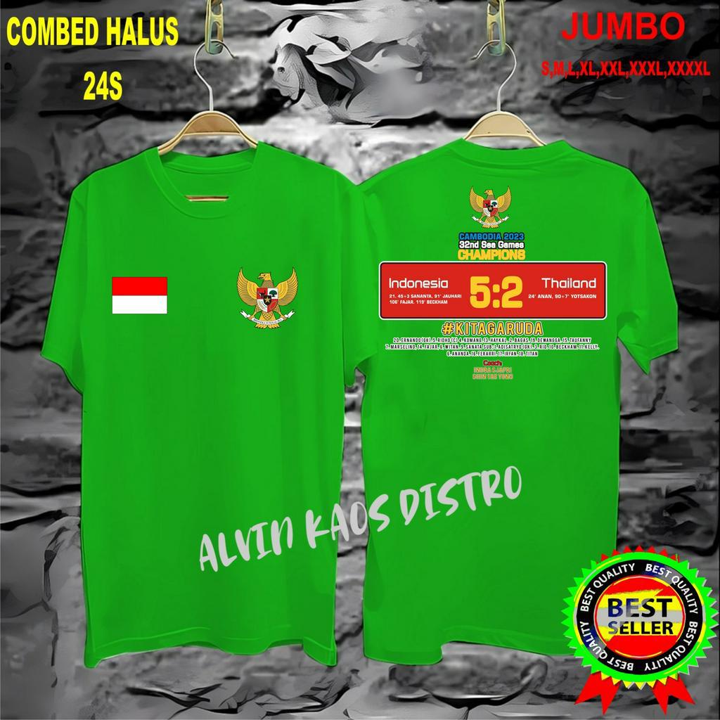 promo kaos sea game db dtf indonesia 5-2 thailand sea game cambodia kaos viral unisex pria dan wanita