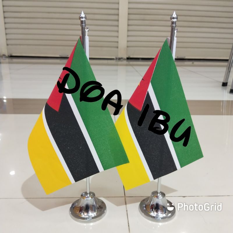 

best seller tiang stenlis meja+bendera MOZAMBIQUE ready stock