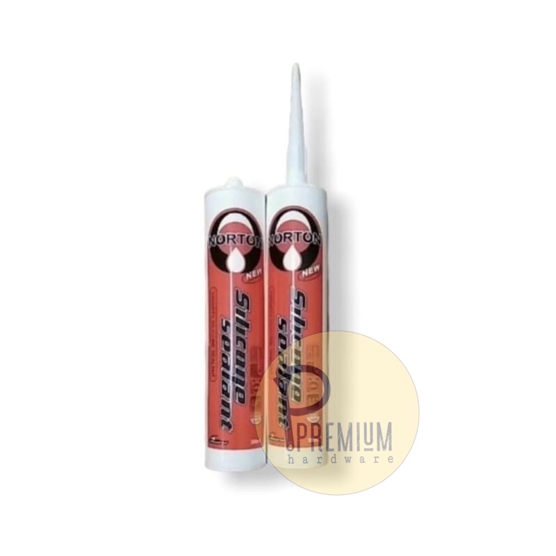 

LEM SILIKON NORTON 300 ML LEM SILICONE NORTON LEM TABUNG SILICON - Putih