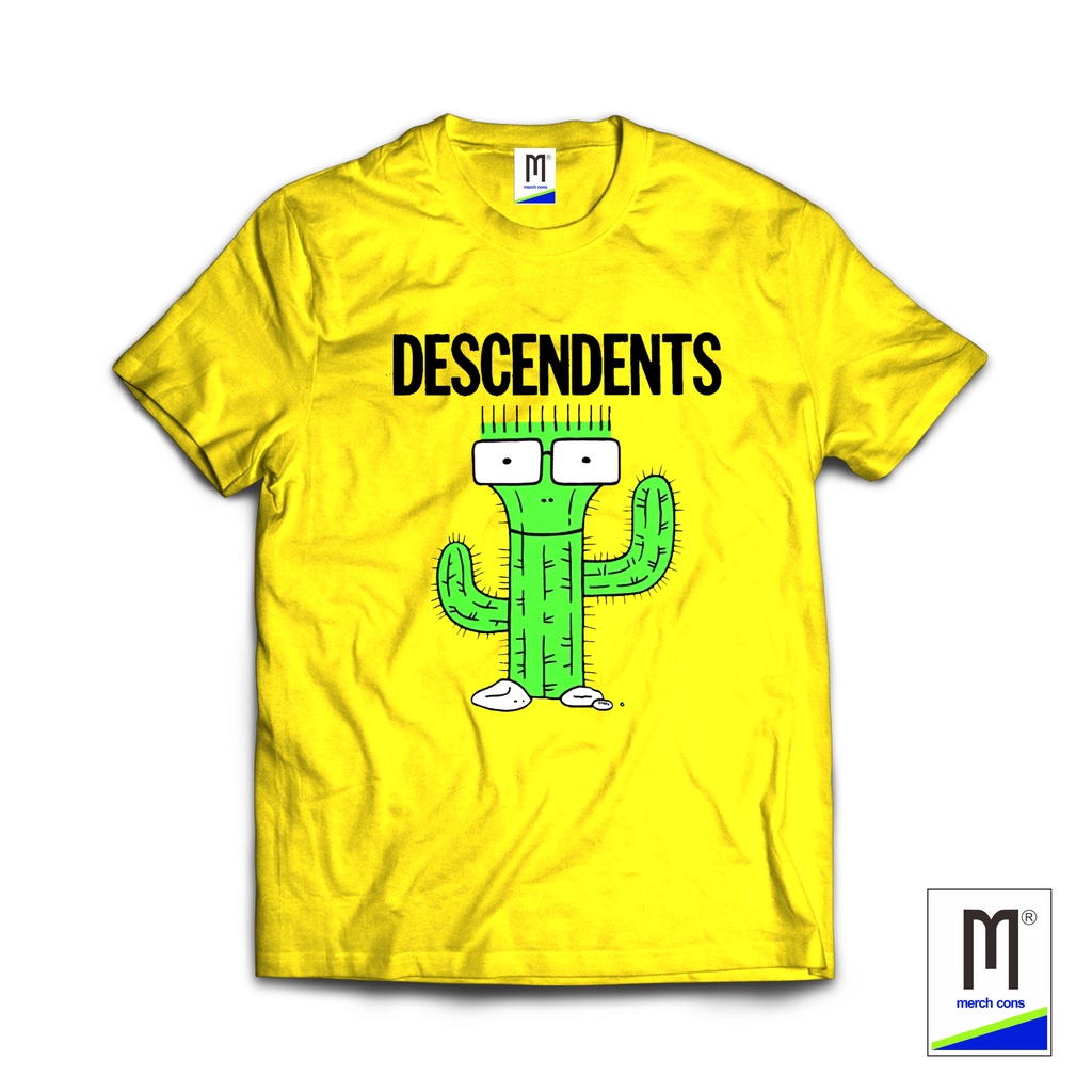 tshirt band DESCENDENTS yellow kaos band kaos murah