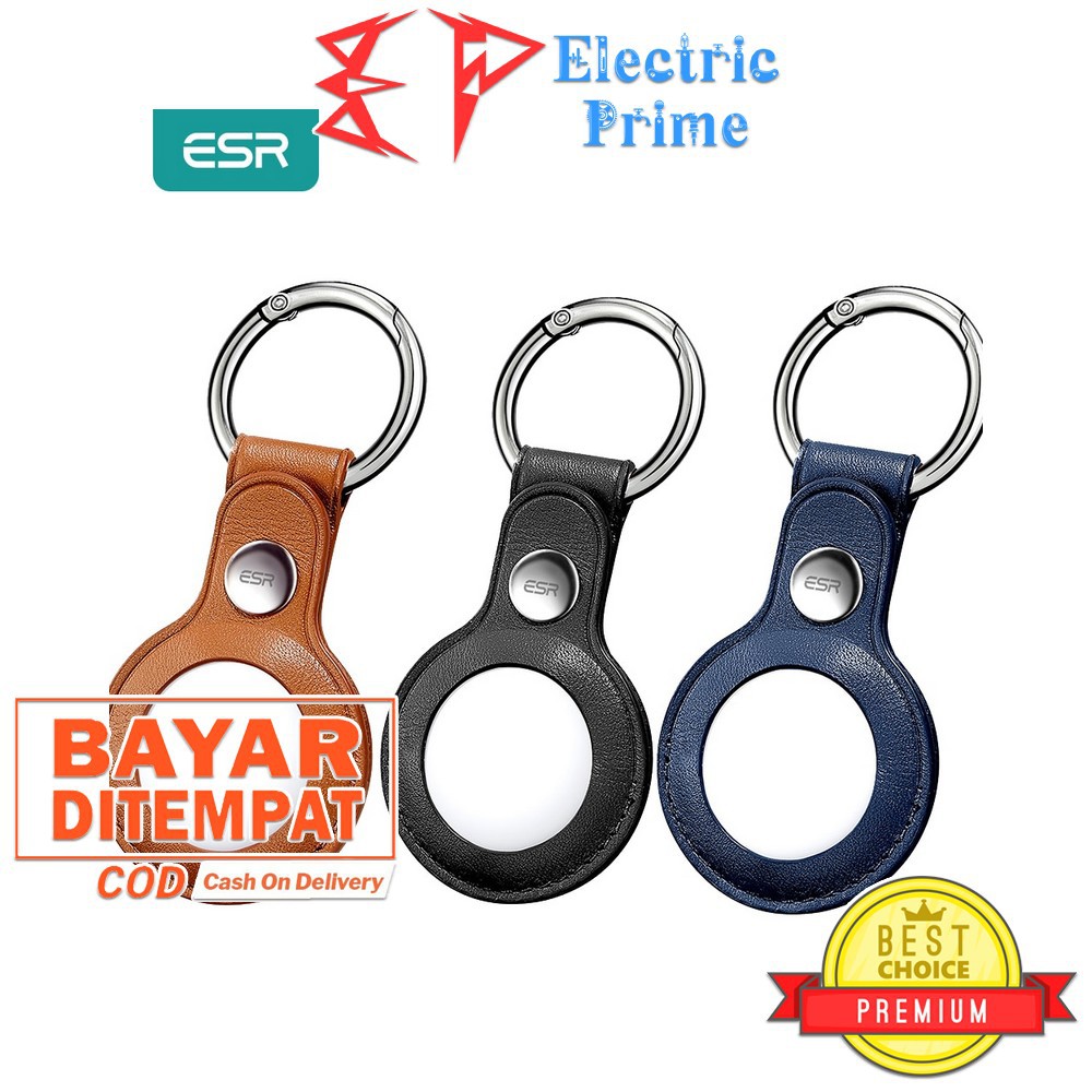 ESR Case AirTag 2021 Metro Leather Keychain Cover Anti Lost Device Gantungan Kunci