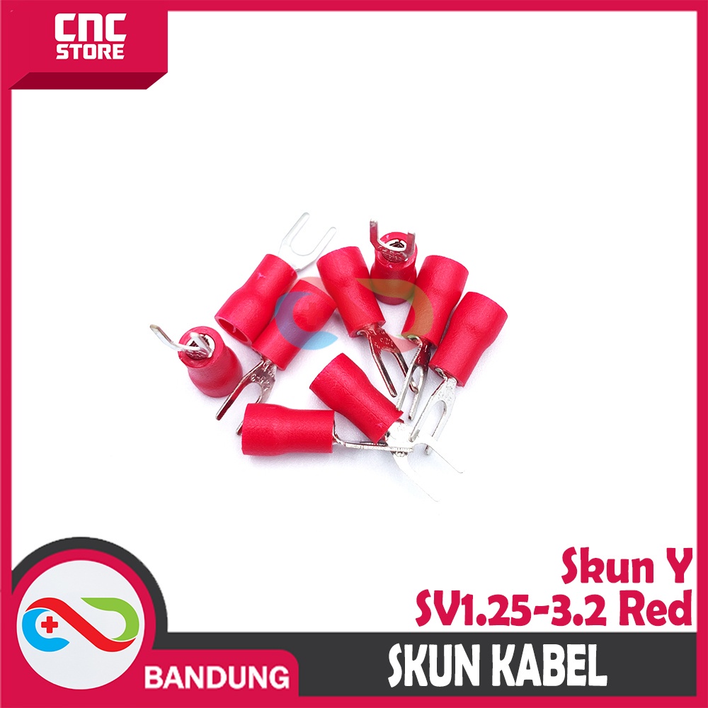 SKUN Y SKUN GARPU CONNECTOR KABEL SV1.25-3.2 RED