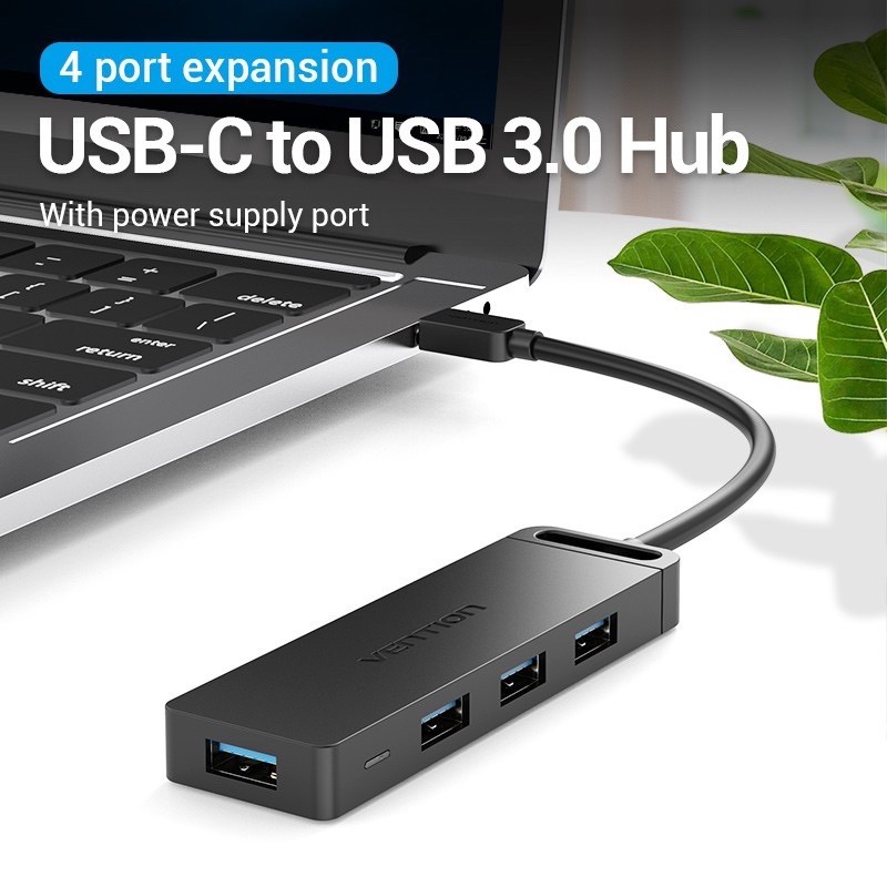 USB HUB TYPE C 4 PORT USB 3.0 VENTION TGK