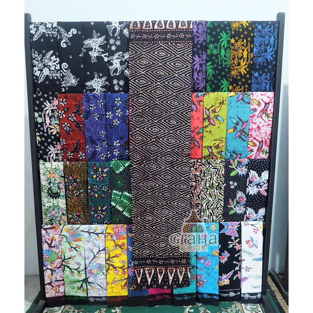 JARIK JARIT SELENDANG BATIK KAIN BATIK TULIS BAKARAN PAKAIAN BAJU ADAT PATI MOTIF MEGO MULYO-3