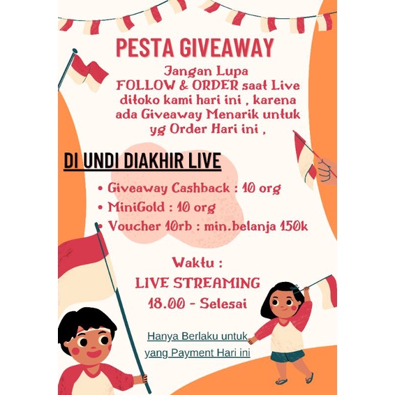 PROMO HARI INI / ORDER SAAT LIVE