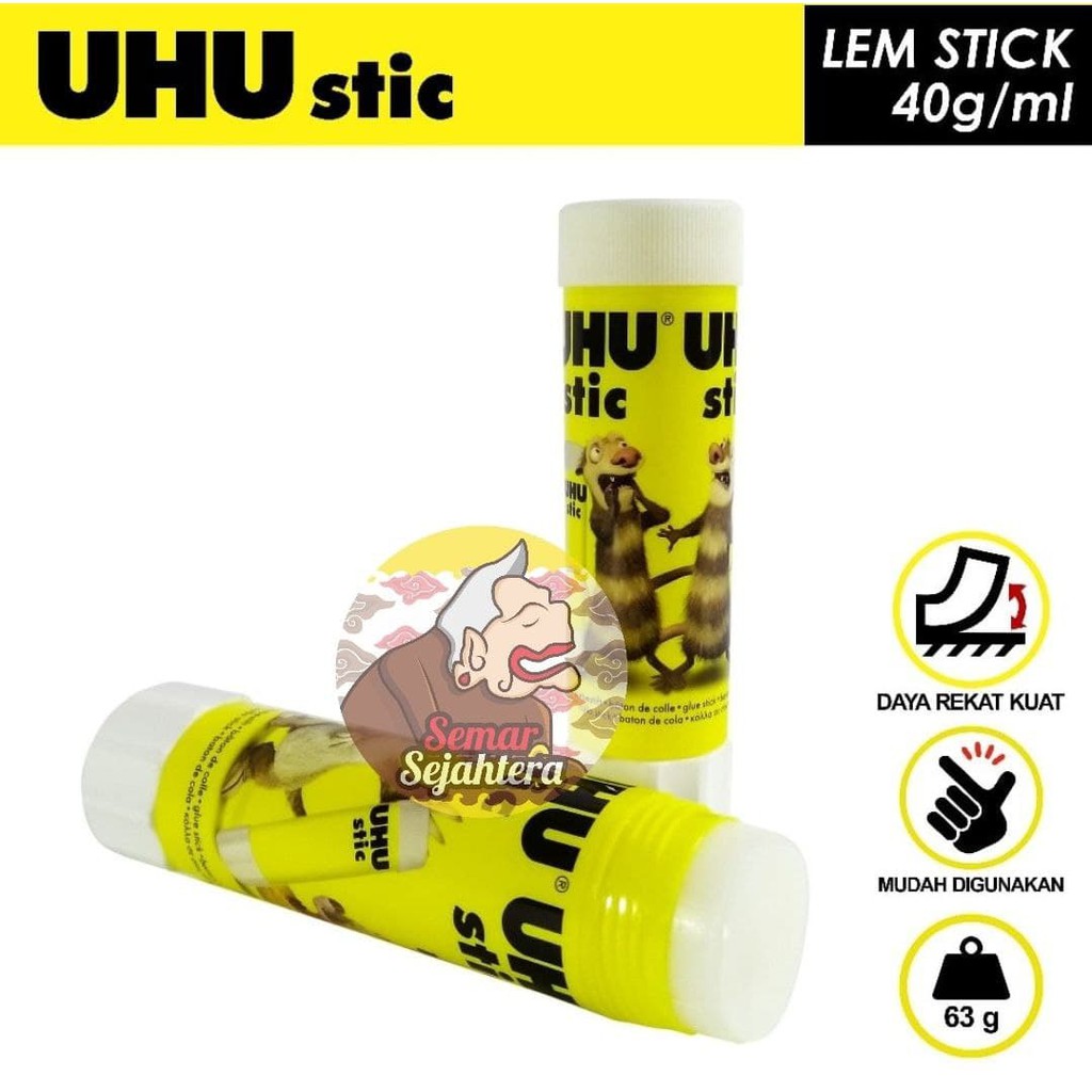 

[PCS] UHU LEM STICK 40 GRAM LEM STIK LEM KERTAS PEREKAT SERBA GUNA*