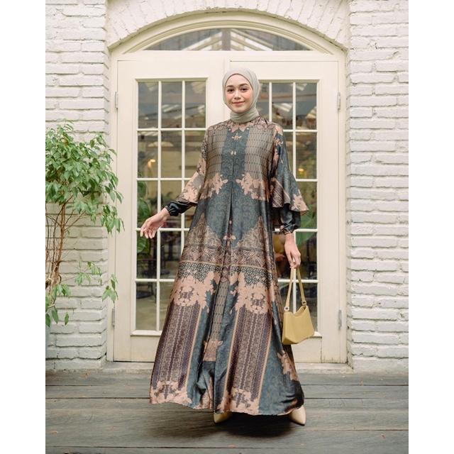 NEW BAJU ATASAN TERUSAN WANITA DRESS BATIK MODERN KONDANGAN KERJA KANTOR FORMAL BUSUI FRIENDLY WISUDA LAMARAN JUMBO OVERSIZE LENGAN PANJANG CEWEK HIJAB SYARI OVERSIZE