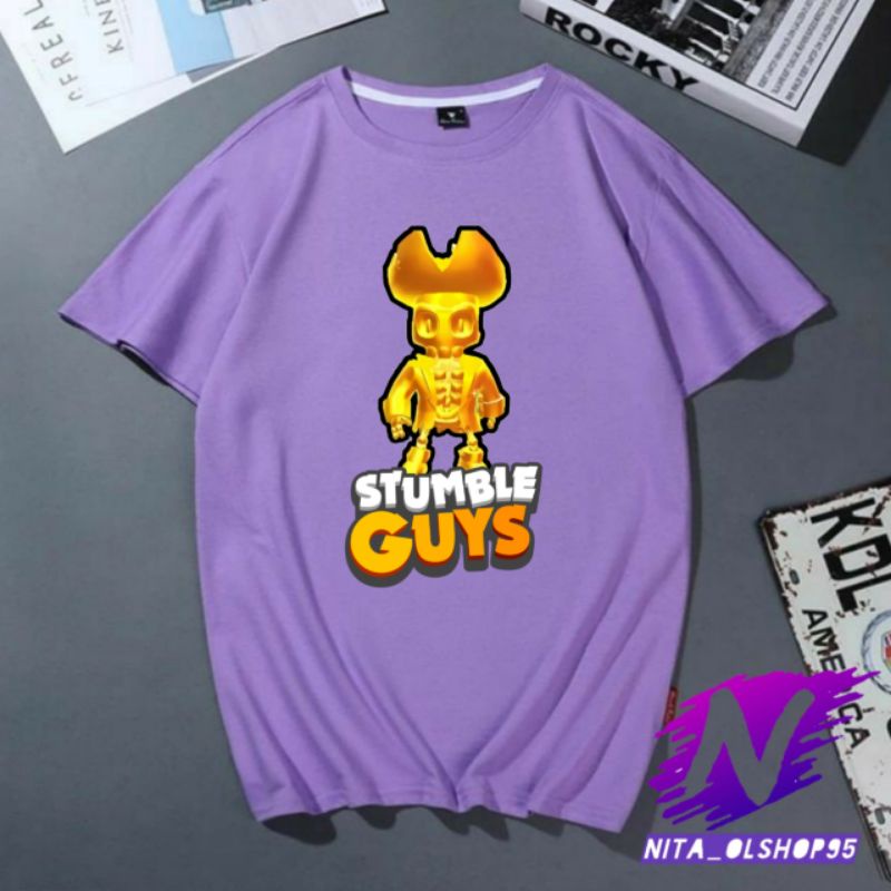 kaos stumble guys baju stumble guys karakter kaos anak viral stumble guys