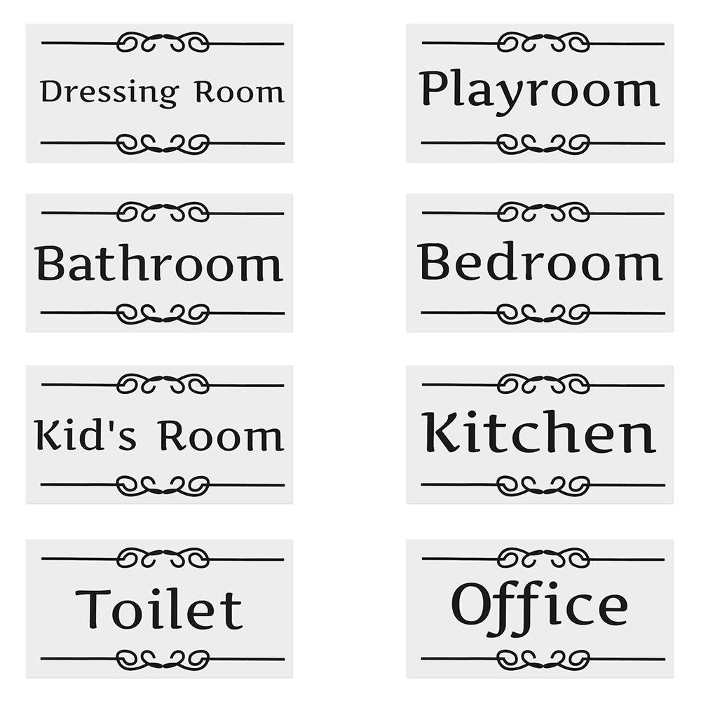 TOP Door Stickers Bedroom Playroom Vinyl Kitchen Bathroom Toilet Decals