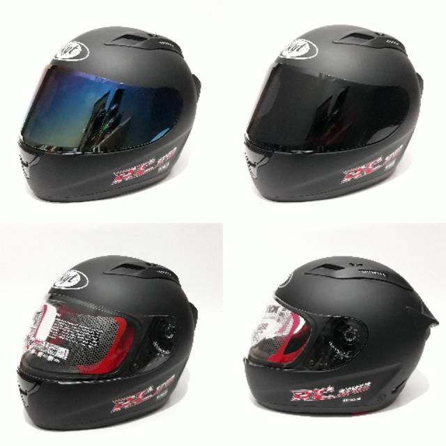 Helm Kyt RC 7 Hitam Dof