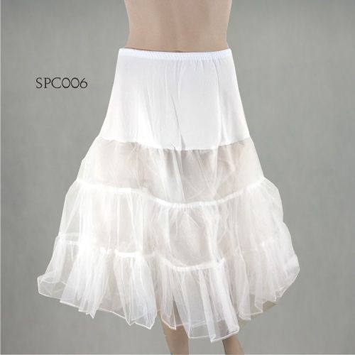 LENKA Rok Petticoat Dalaman Gaun Pengembang Dress Pesta Putih Pendek SPC006