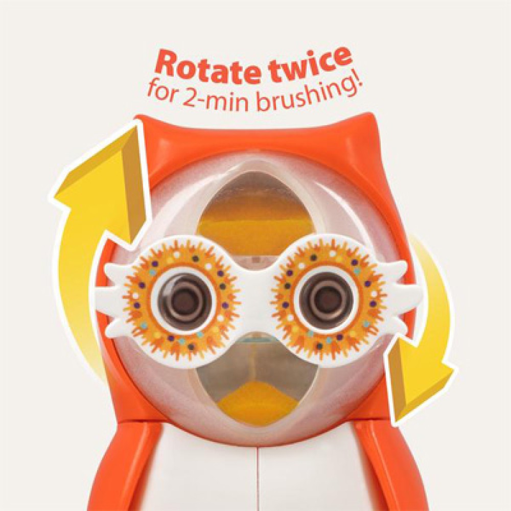 Flipper Toothbrush Cover + Timer Owl