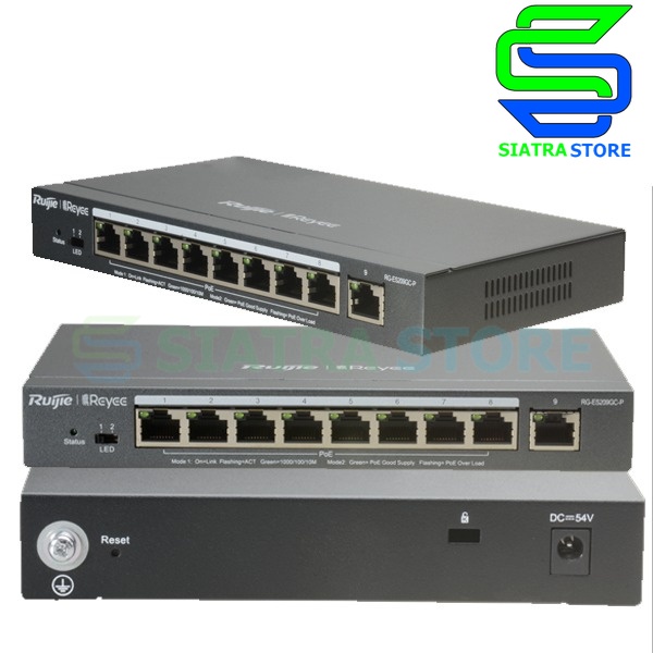 Ruijie RG-ES209GC-P 9 Port Gigabit Cloud Managed POE+ Switch