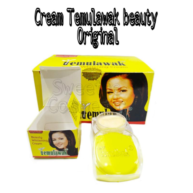 ( ecer ) Temulawak Beauty Whitening Cream Original / Cream Temulawak Beauty Pot Kaca Original