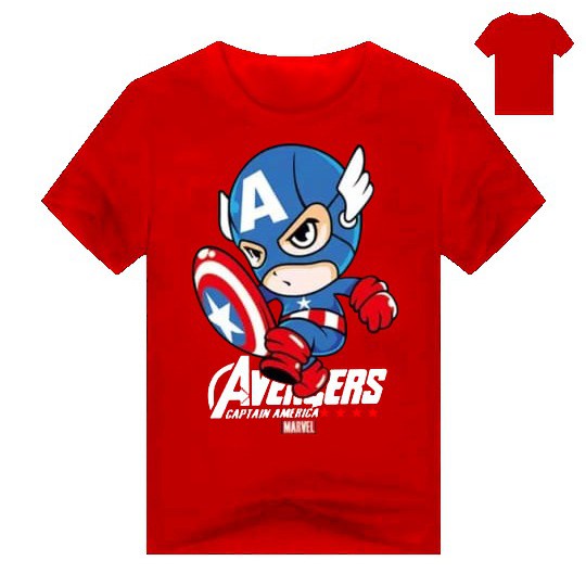 KAOS ANAK AVENGERS CAPTAIN AMERICA - ATASAN KEREN PREMIUM