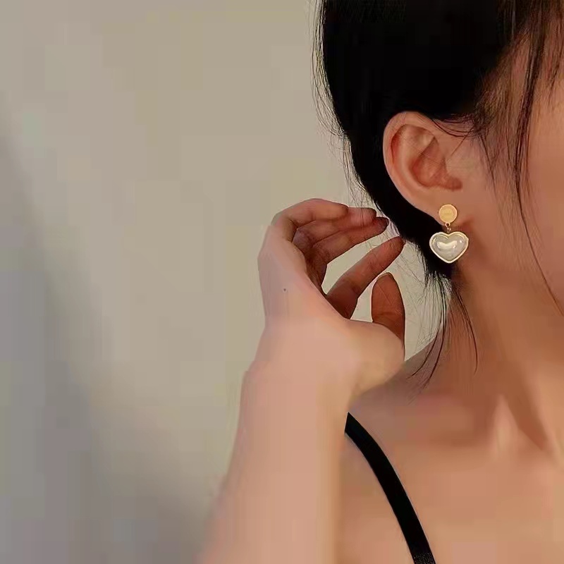 Titanium Anting Mutiara Perhiasan Fashion