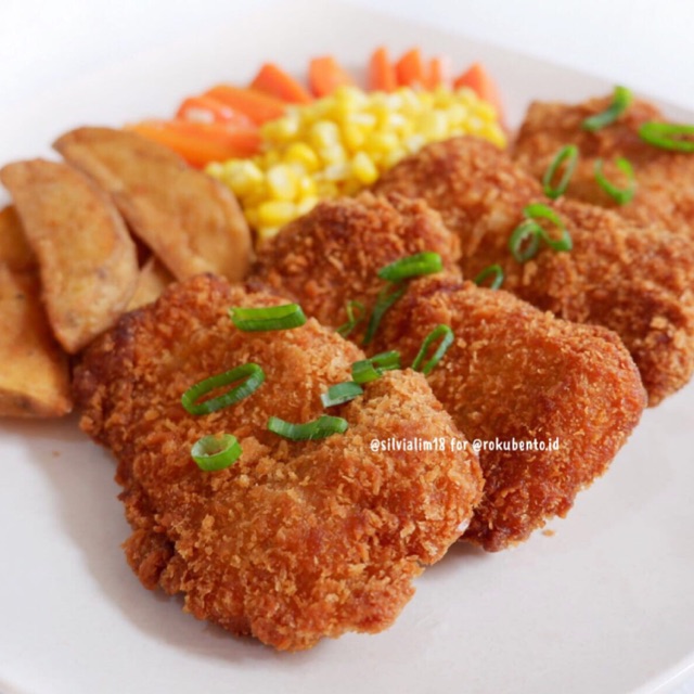 Chicken Katsu Manis GRILL Roku Bento Homemade Nugget Bento Frozen Katsu Ayam Paha Bumbu Panggang Favorit Resto Cafe Catering - Menu Bekal Lauk Instan Praktis