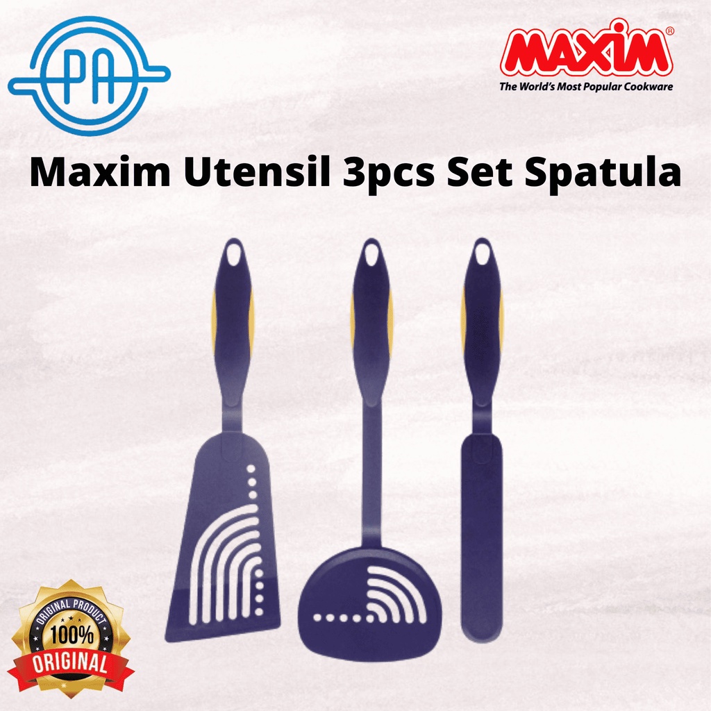 Sutil Nylon Tahan Panas / Maxim Utensil 3pcs Set Spatula