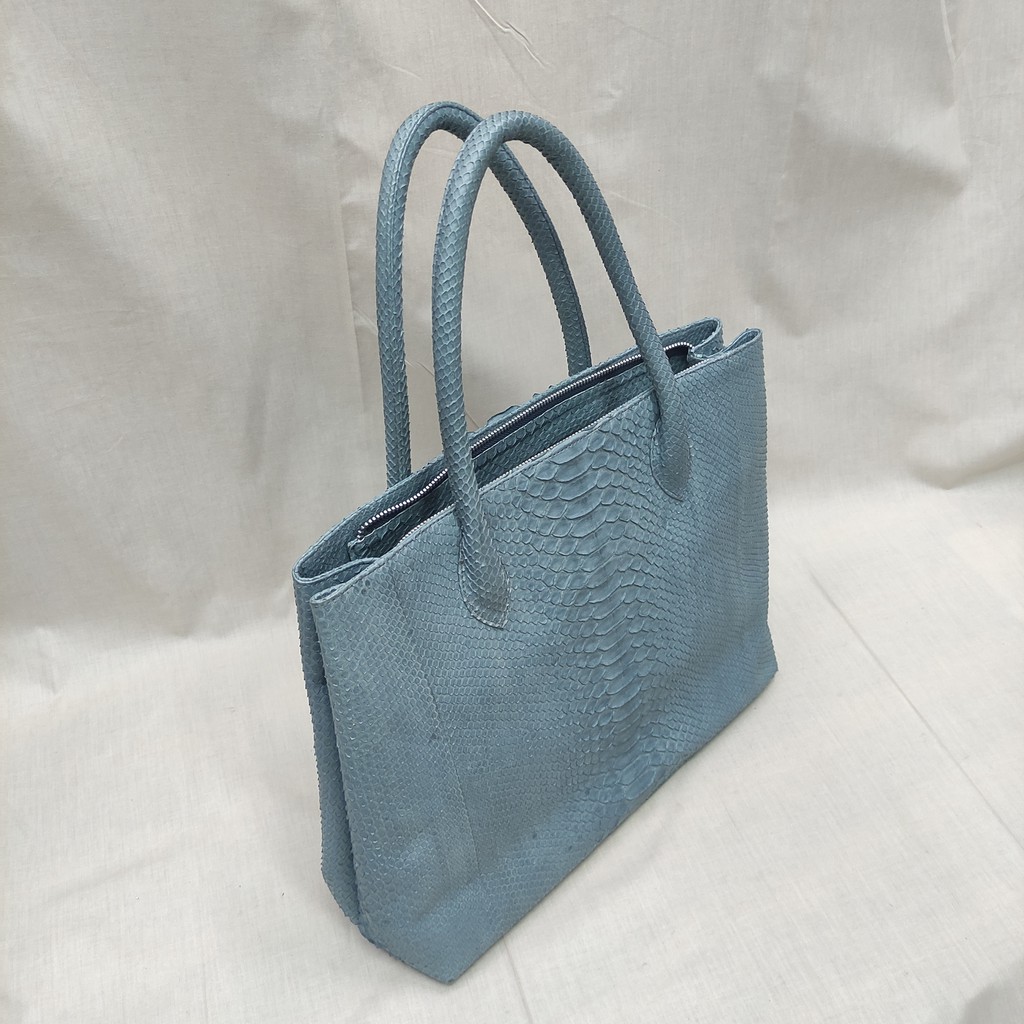 Tas Wanita Tote Kulit Ular - Snake Skin Leather Tote Bag