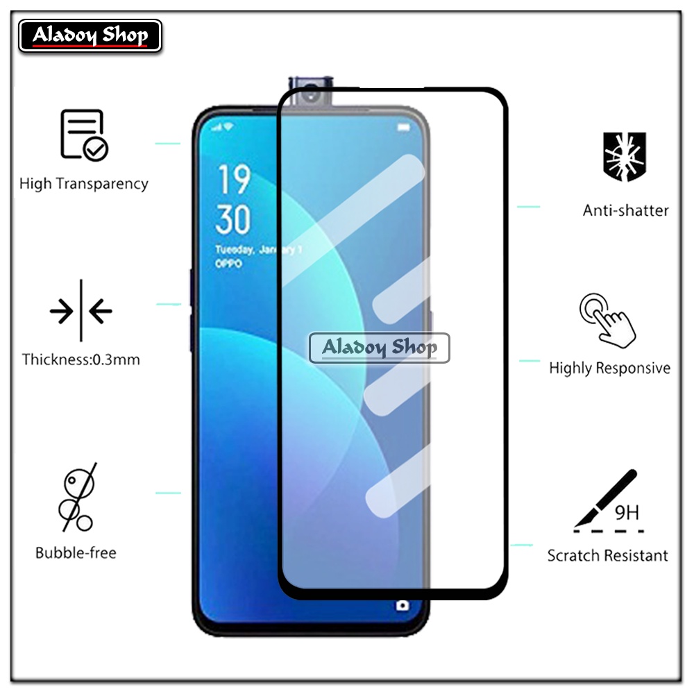 PROMO 3 IN 1 PAKET Tempered Glass Oppo F11 Pro Free Tempered Glass Camera dan Skin Carbon