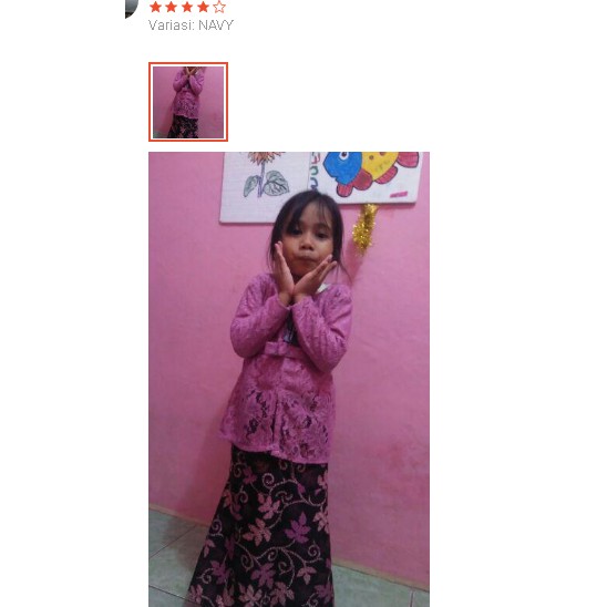 Kebaya Anak Siren Duyung (6 warna) Premium Kebaya Shireen Brukat Corneli Tulang Dijamin Real Pict