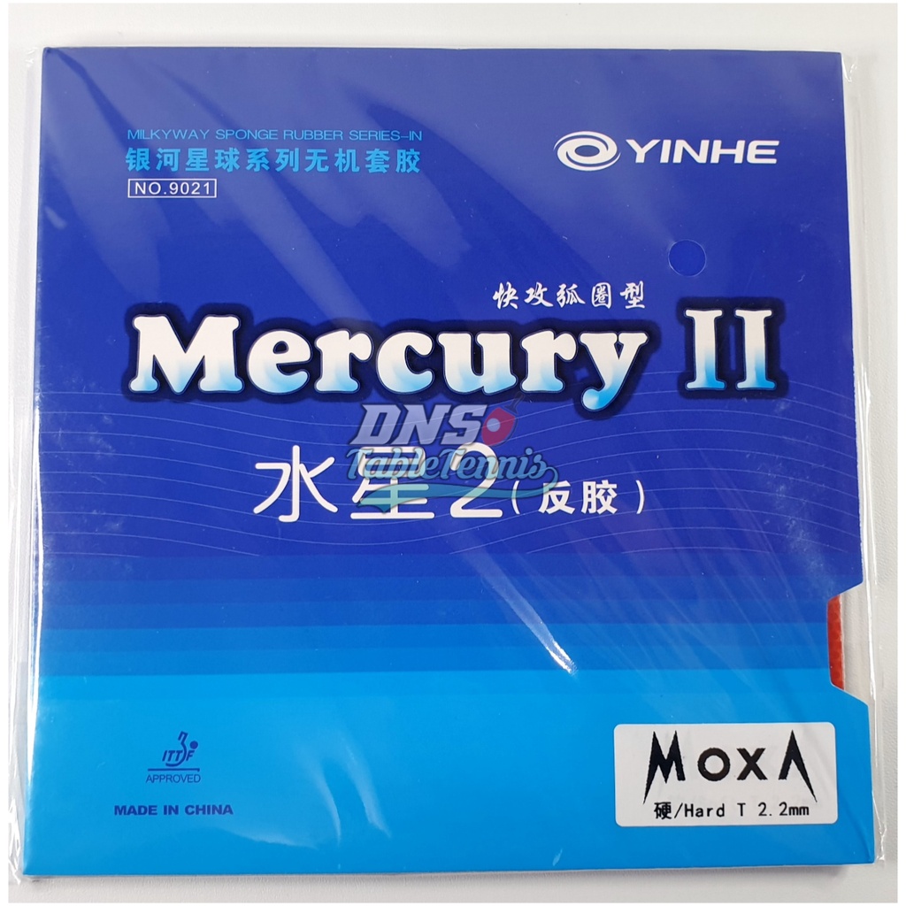 Yinhe Mercury II Hard Sponge - Rubber Karet Pingpong Bat Tenis Meja