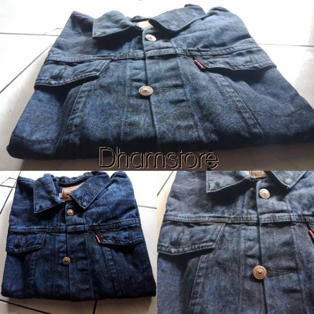 Jaket Jeans Sandwash Pria