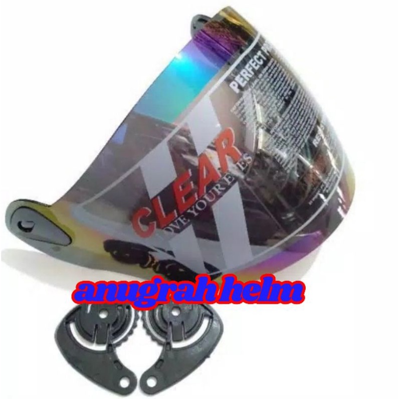 Kaca helm Nhk R6.warna Pelangi rainbow