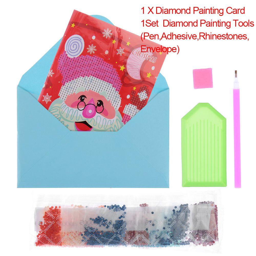 Lukisan Diamond 5D DIY Gambar Santa Claus Handmade Untuk Dekorasi Rumah