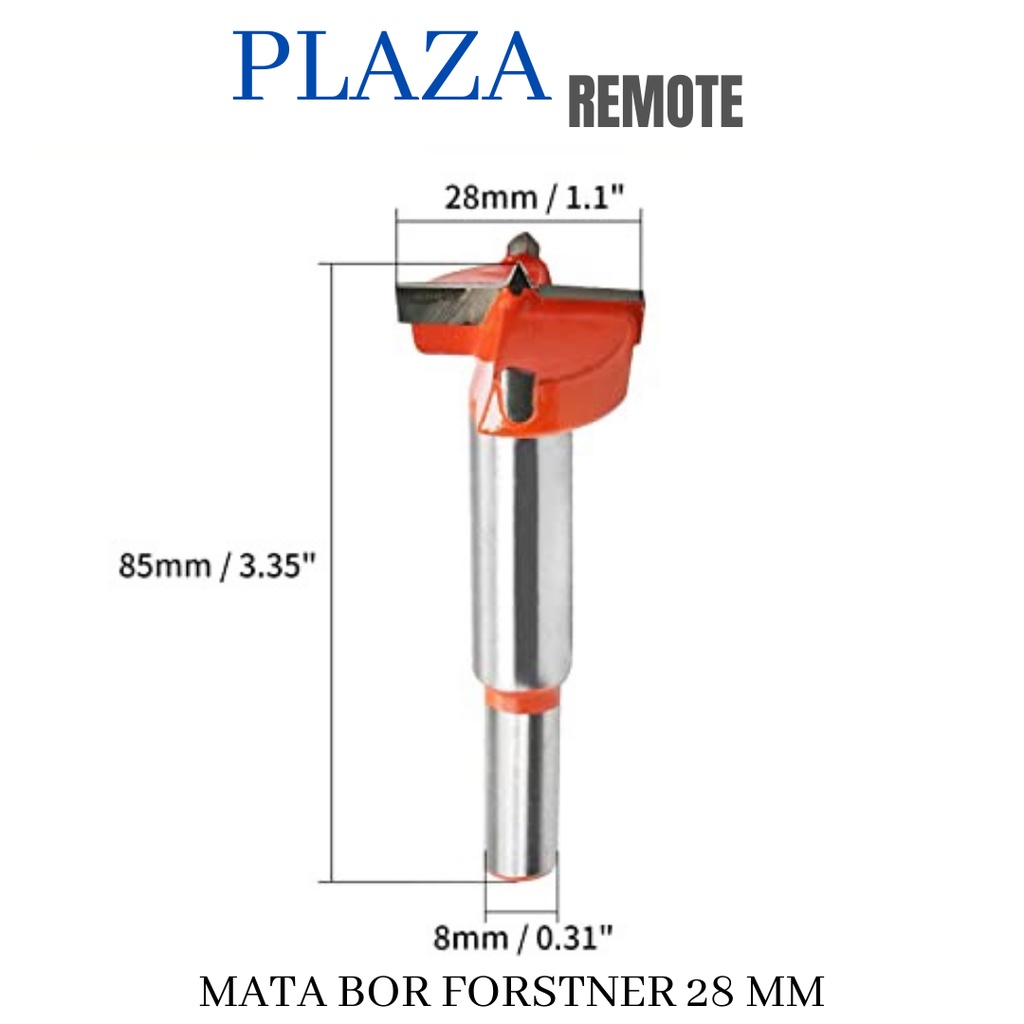 Forstner Bit MATA BOR Pelubang KAYU Engsel SENDOK drill bit 28 MM