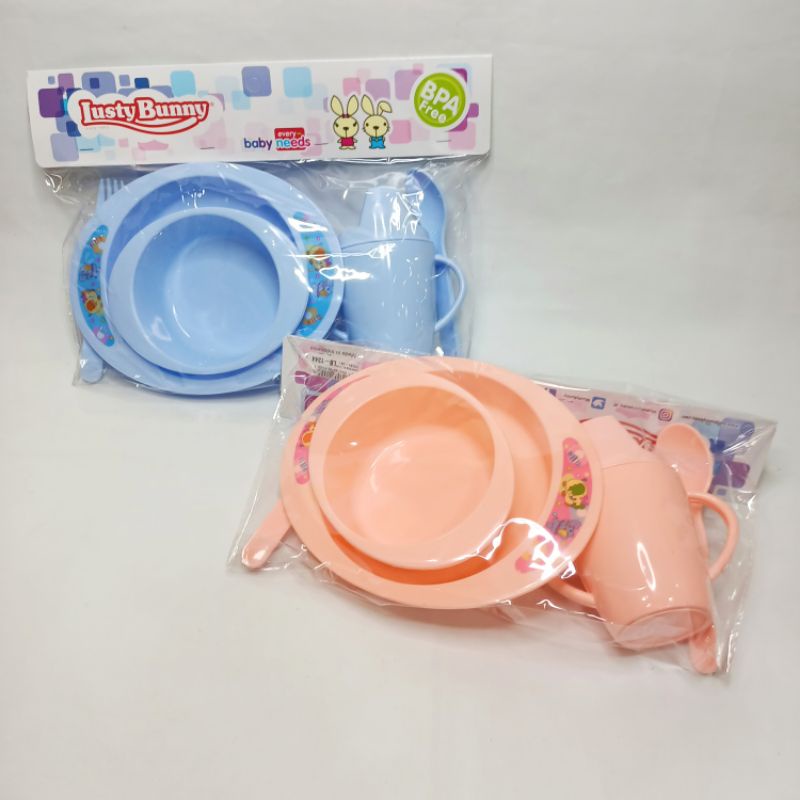 Tempat makan bayi mangkok sendok garpu botol spout minum bayi