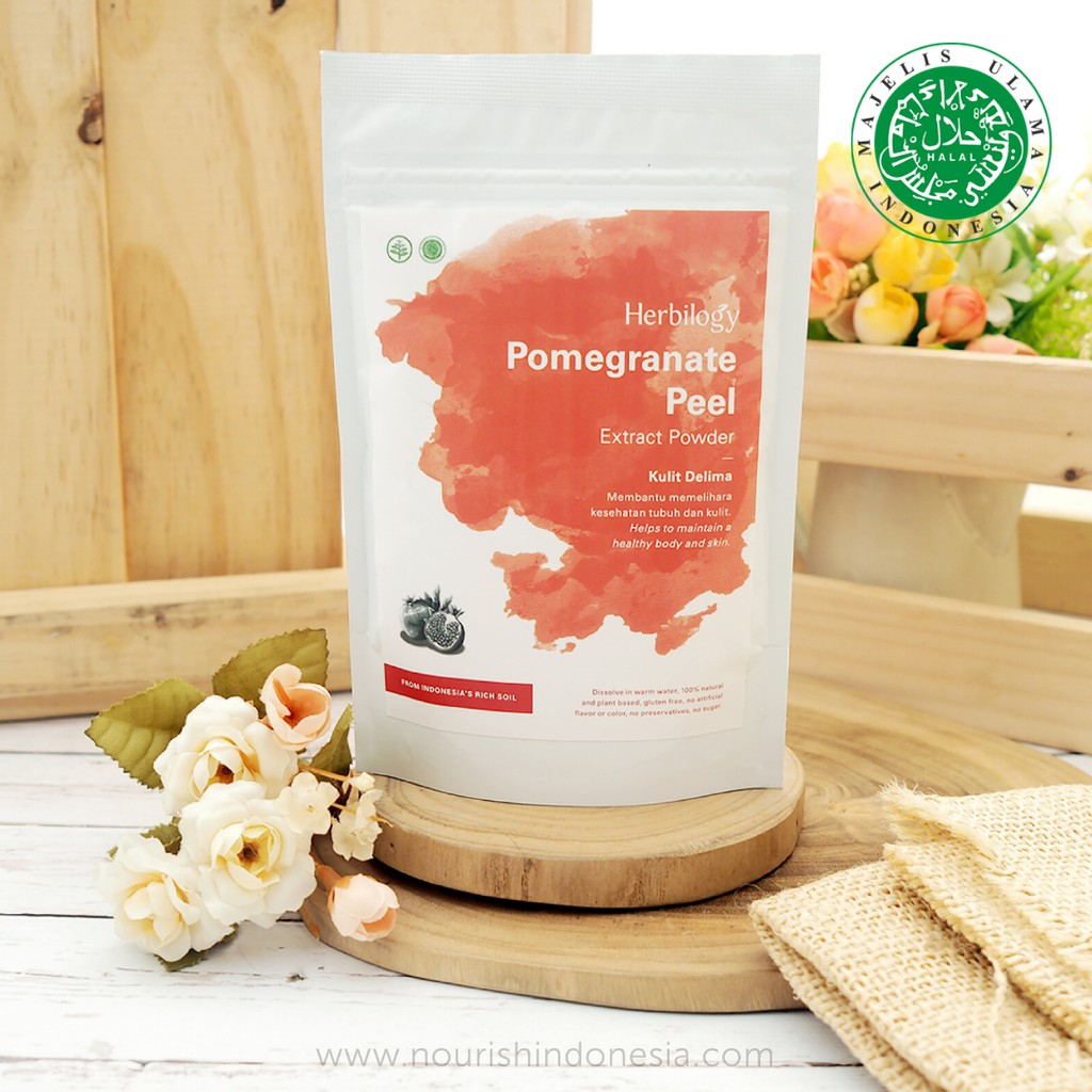 Herbilogy, Pomegranate Peel Extract Powder (Kulit Delima)