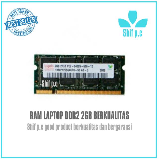 Ram laptop ddr2 2gb pc6400 Berkualitas