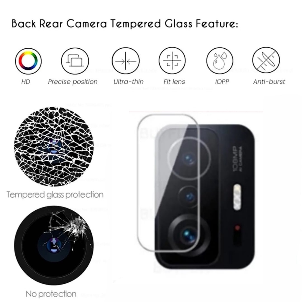 PROMO Tempered Glass Lens Camera XIAOMI 11T / 11T Pro Anti Gores Kaca Pengaman Lens Camera Protect