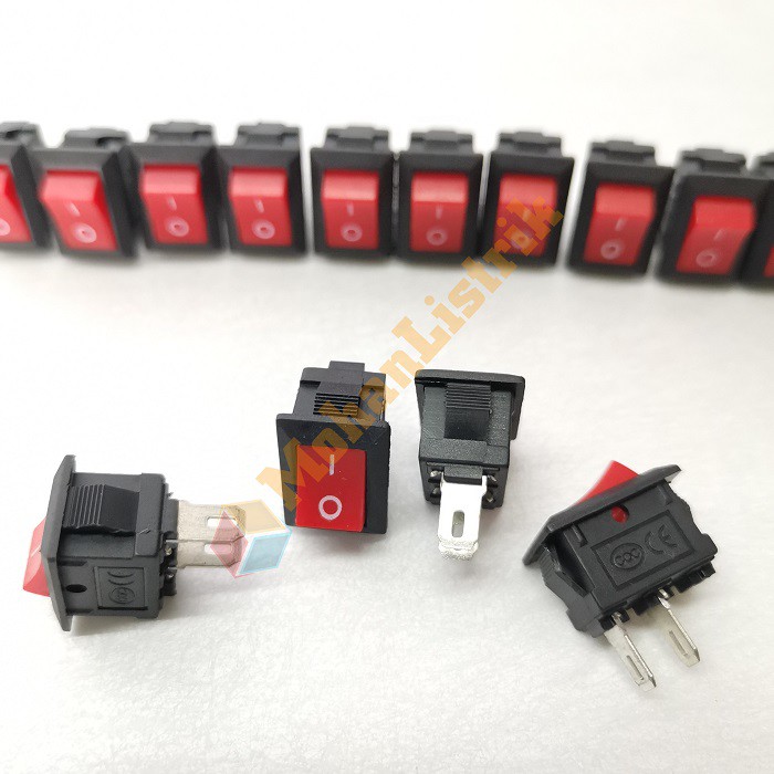 Saklar Mini 2 Pin Switch Power 10x15mm Rocker ON OFF