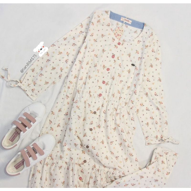 CORNICHE GARDENIA DRESS OFF WHITE