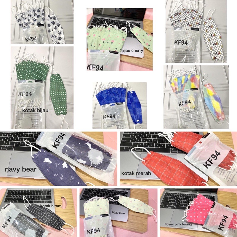 MASKER KF94 DEWASA MOTIF 4 LAPIS