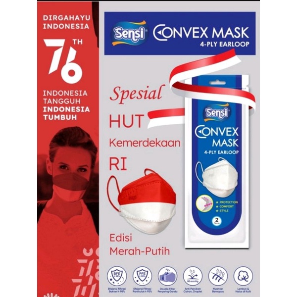 Masker sensi edisi merah putih