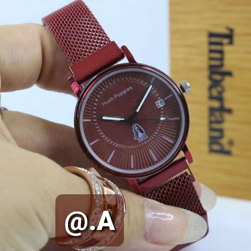 Hush Puppies Jam Tangan Wanita HP2018 Rantai Pasir Pasir Magnet