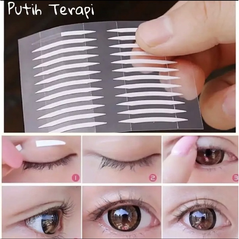 12 PASANG DOUBLE SIDED - TRANSPARANT SCOTT MATA