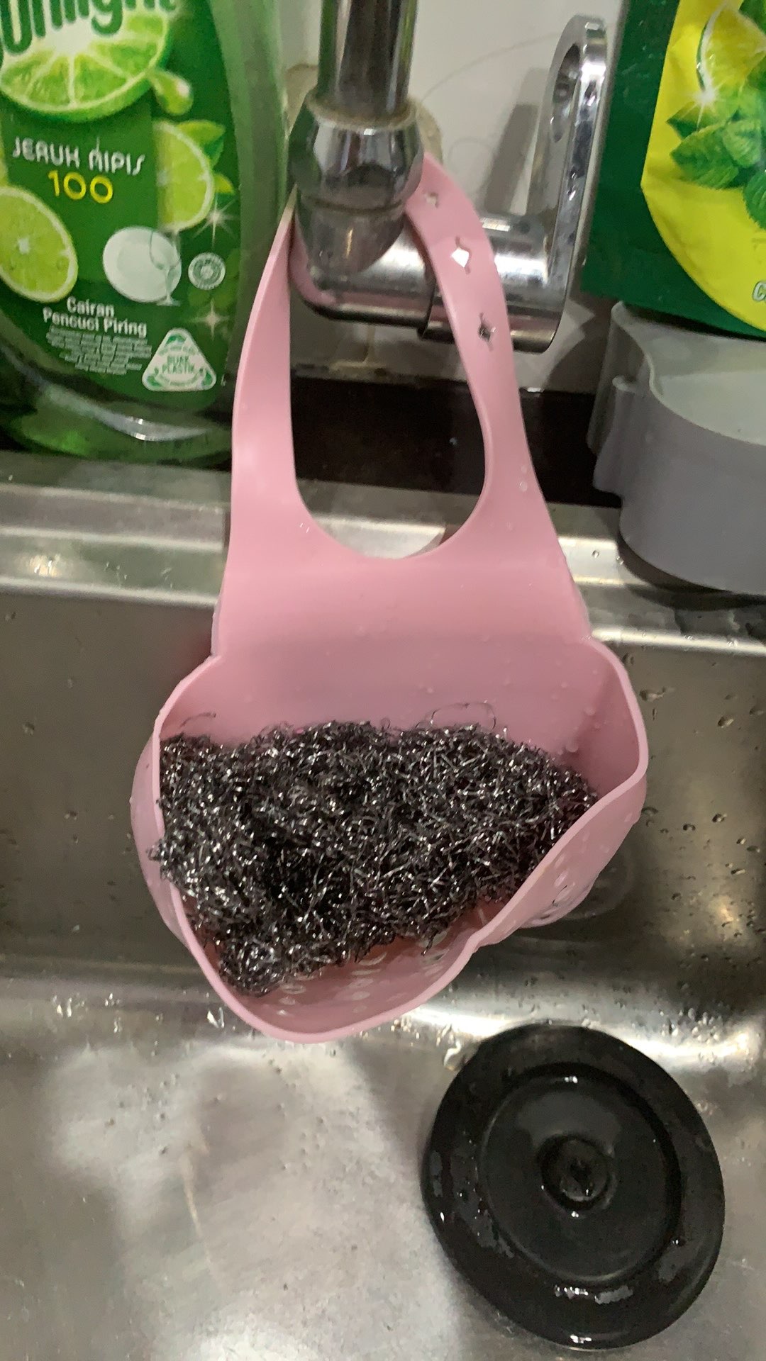 Gantungan Wastafel Gantungan Kran Keran Keranjang Wastafel Tempat Sabun Dapur Spon Sikat Cuci Piring