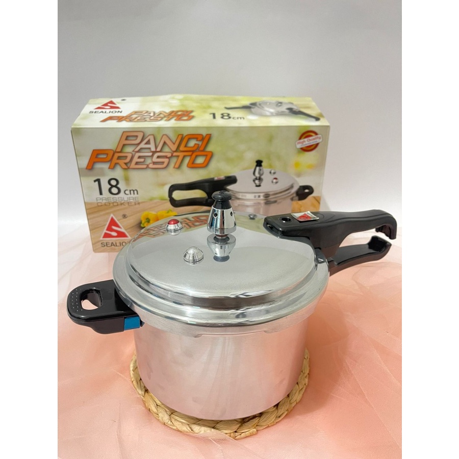 Panci Presto Sealion (3L, 4L, 8L) Pressure Cooker STAINLESS STEEL MURAH