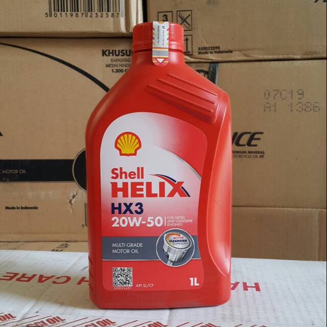 OLI MESIN MOBIL SHELL HELIX HX3 20W-50 1 LITER