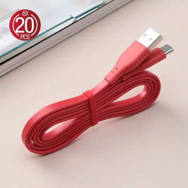 1 kaleng kabel data vivan cbc100s type c 2,4a 2.4a 2a usb isi 20 pcs asli original vivan cbc 100s